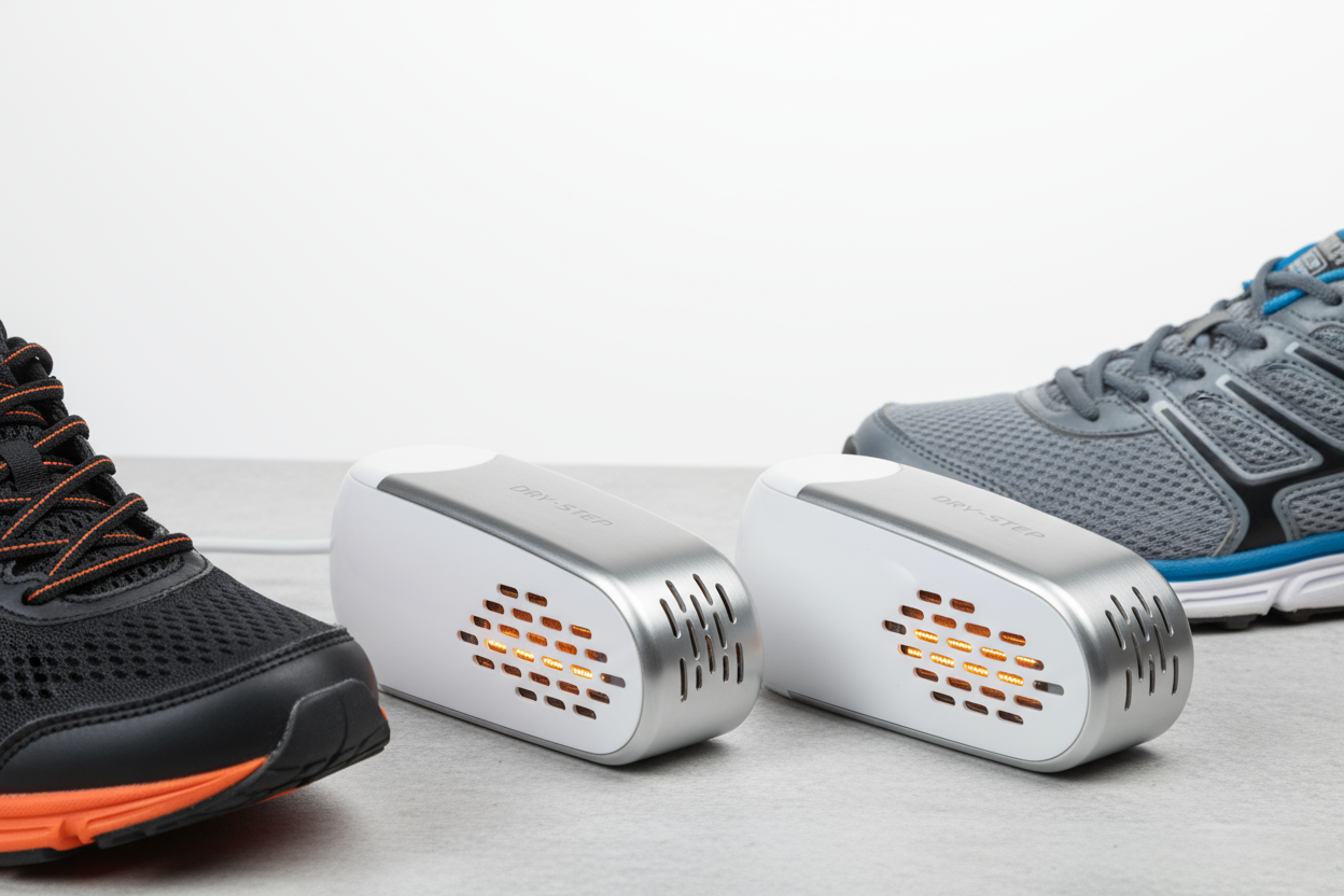 obrazek przedstawiający elektryczną suszarke do butów, taką którą się wkłada do butów